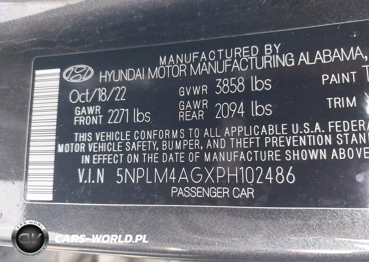 2023 Hyundai Elantra Sel VIN:5NPLM4AGXPH102486 - 9
