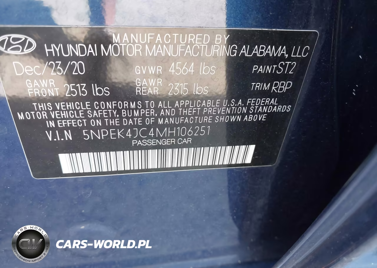 2021 Hyundai Sonata N Line VIN:5NPEK4JC4MH106251 - 9