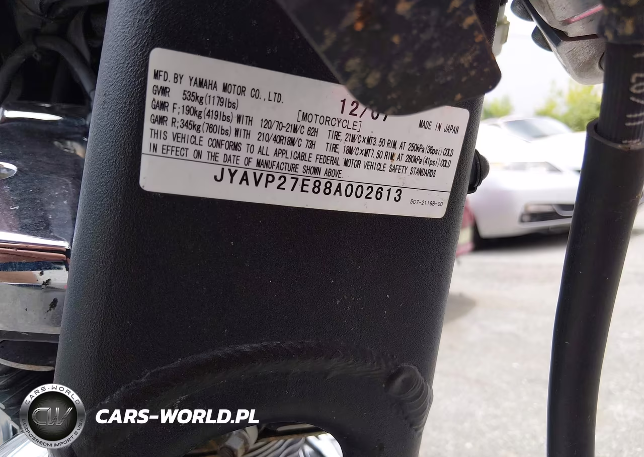 2008 Yamaha Xv1900 Cu VIN:JYAVP27E88A002613 - 10
