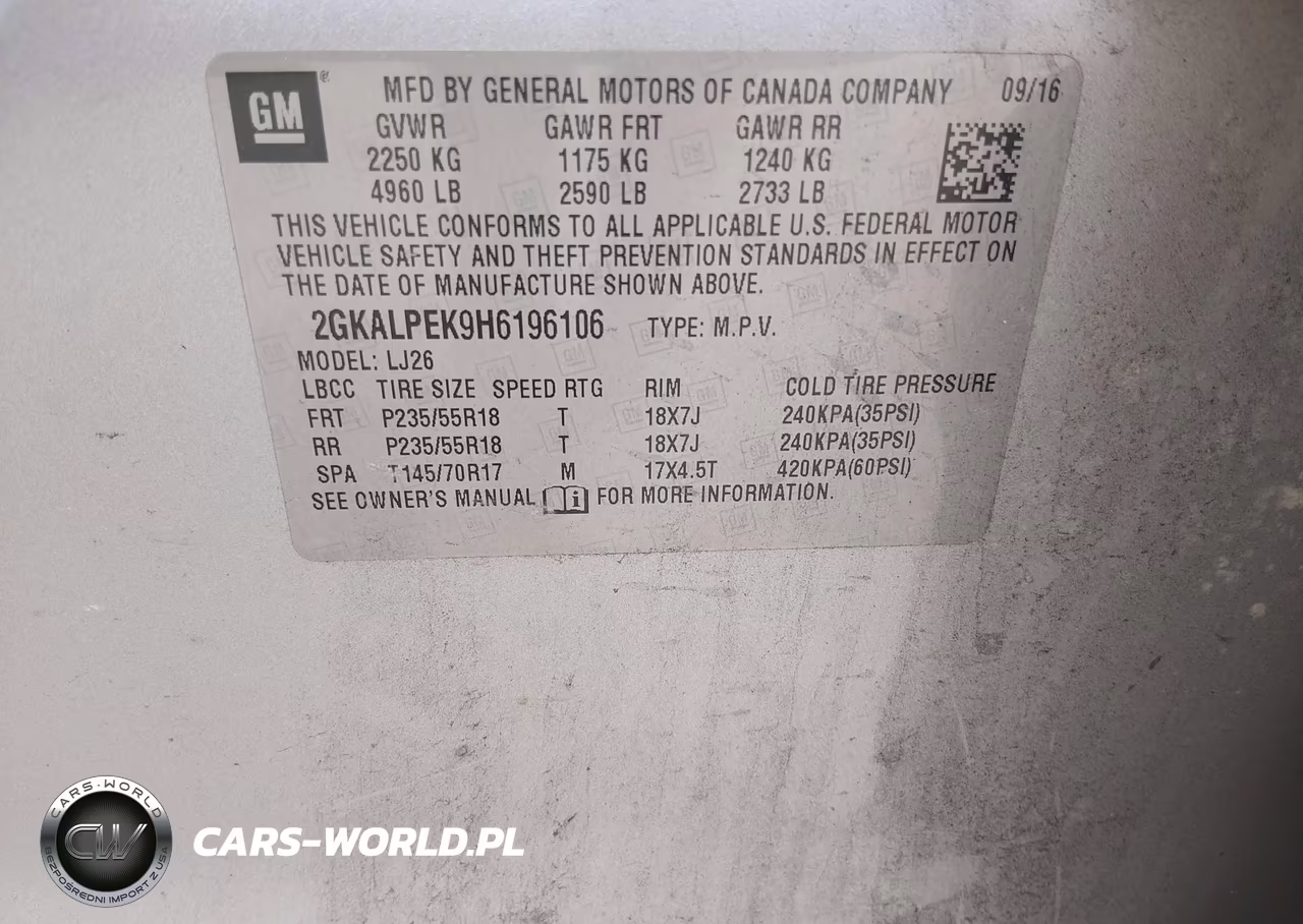 2017 GMC Terrain Slt VIN:2GKALPEK9H6196106 - 9