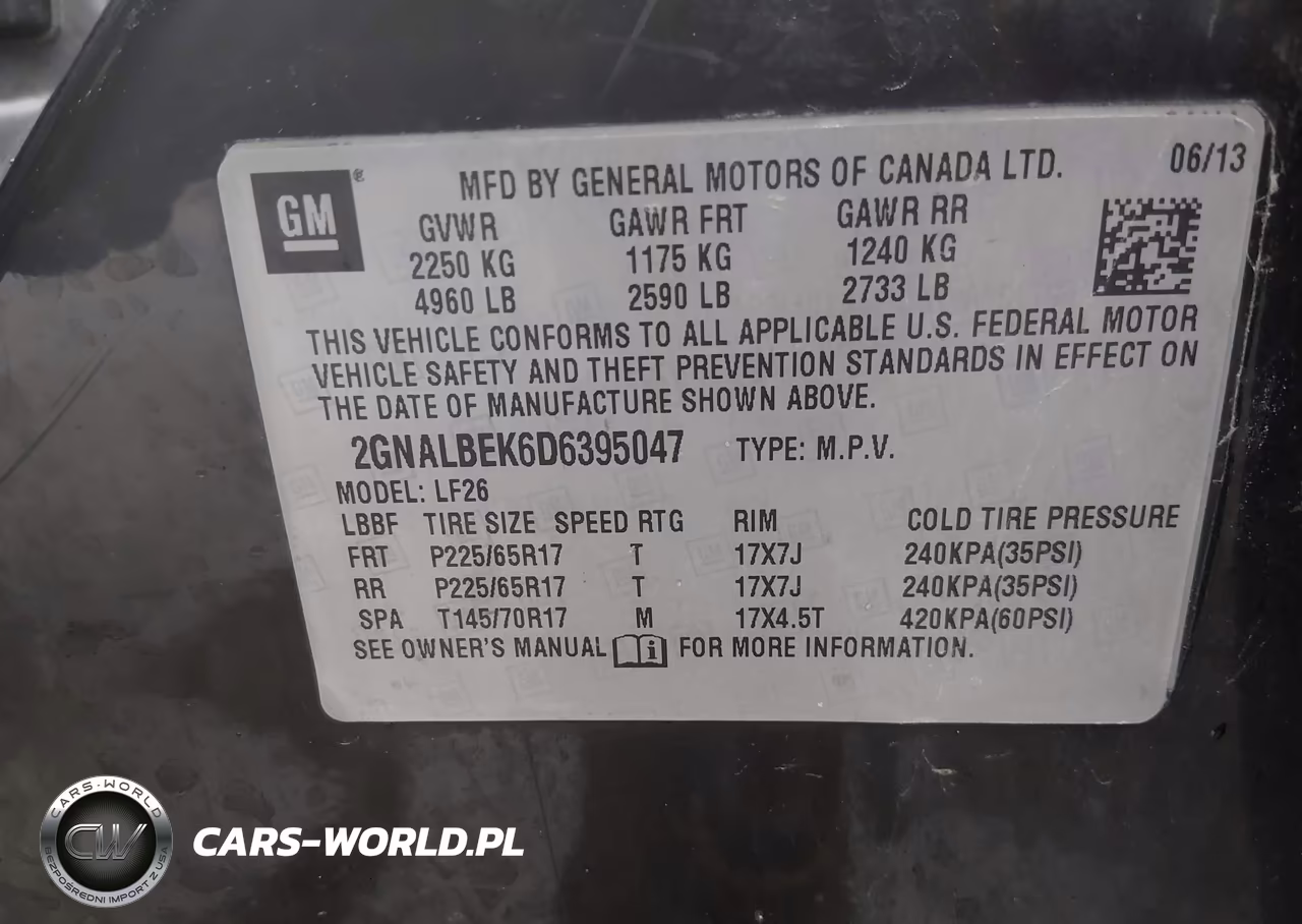 2013 Chevrolet Equinox Ls VIN:2GNALBEK6D6395047 - 9