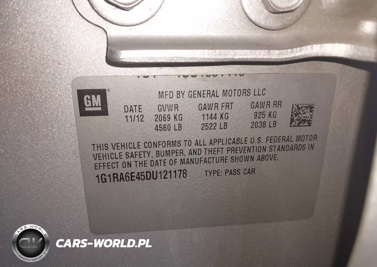 2013 Chevrolet Volt VIN:1G1RA6E45DU121178 - 9