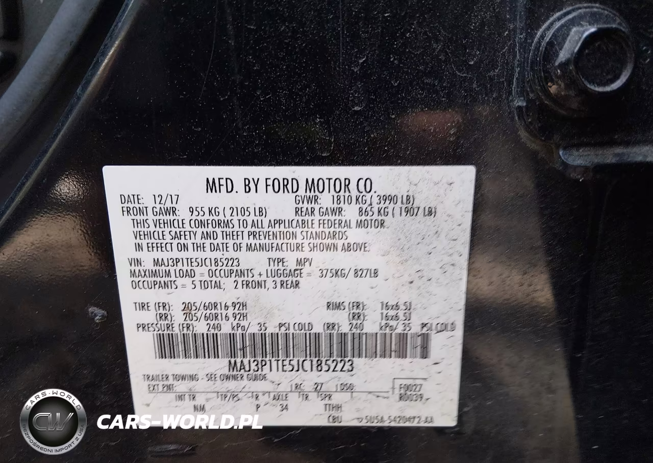 2018 Ford Ecosport Se VIN:MAJ3P1TE5JC185223 - 9