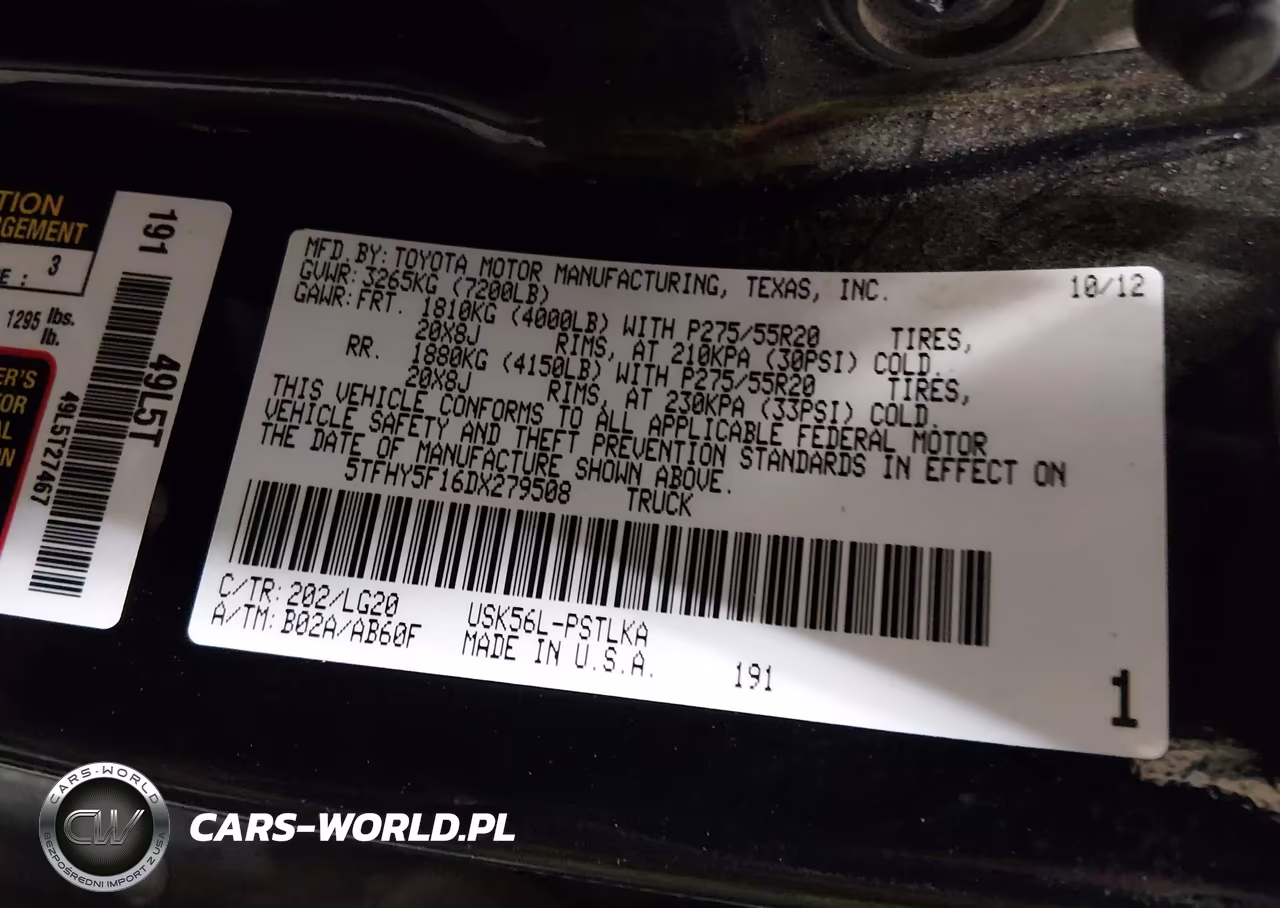 2013 Toyota Tundra Platinum 5.7L V8 VIN:5TFHY5F16DX279508 - 9