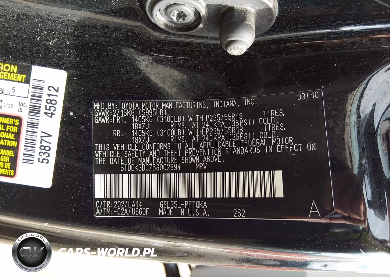 2011 Toyota Sienna Limited VIN:5TDDK3DC7BS002894 - 9