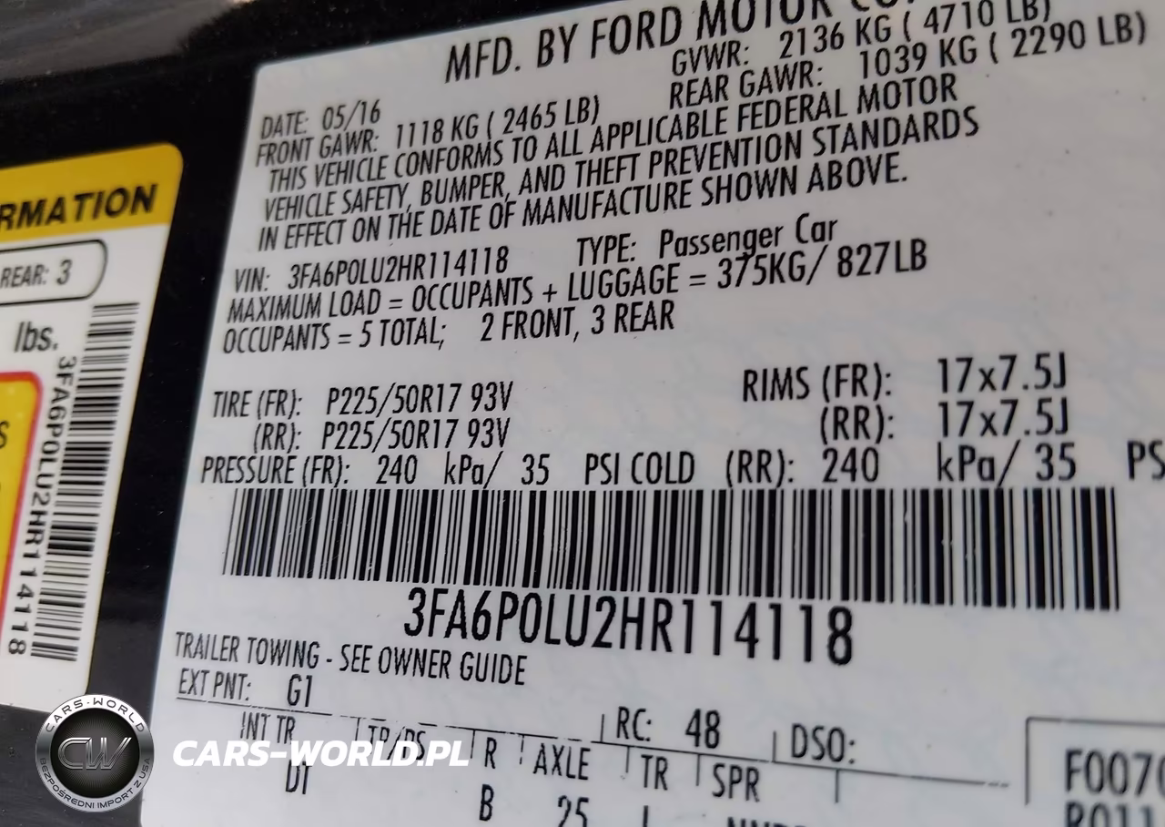 2017 Ford Fusion Hybrid Se VIN:3FA6P0LU2HR114118 - 9