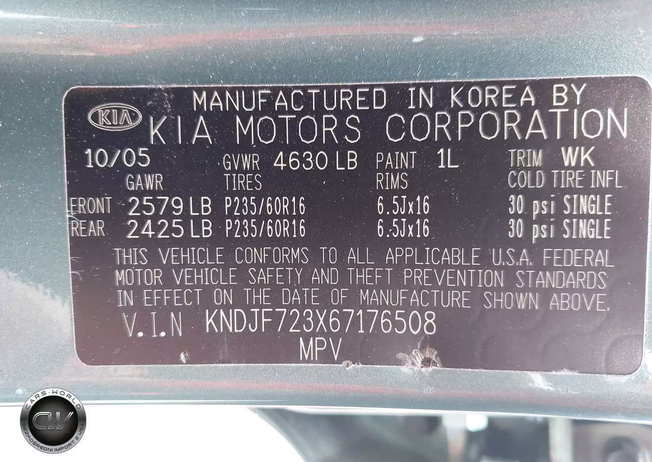 2006 Kia Sportage Ex V6-Lx V6 VIN:KNDJF723X67176508 - 9
