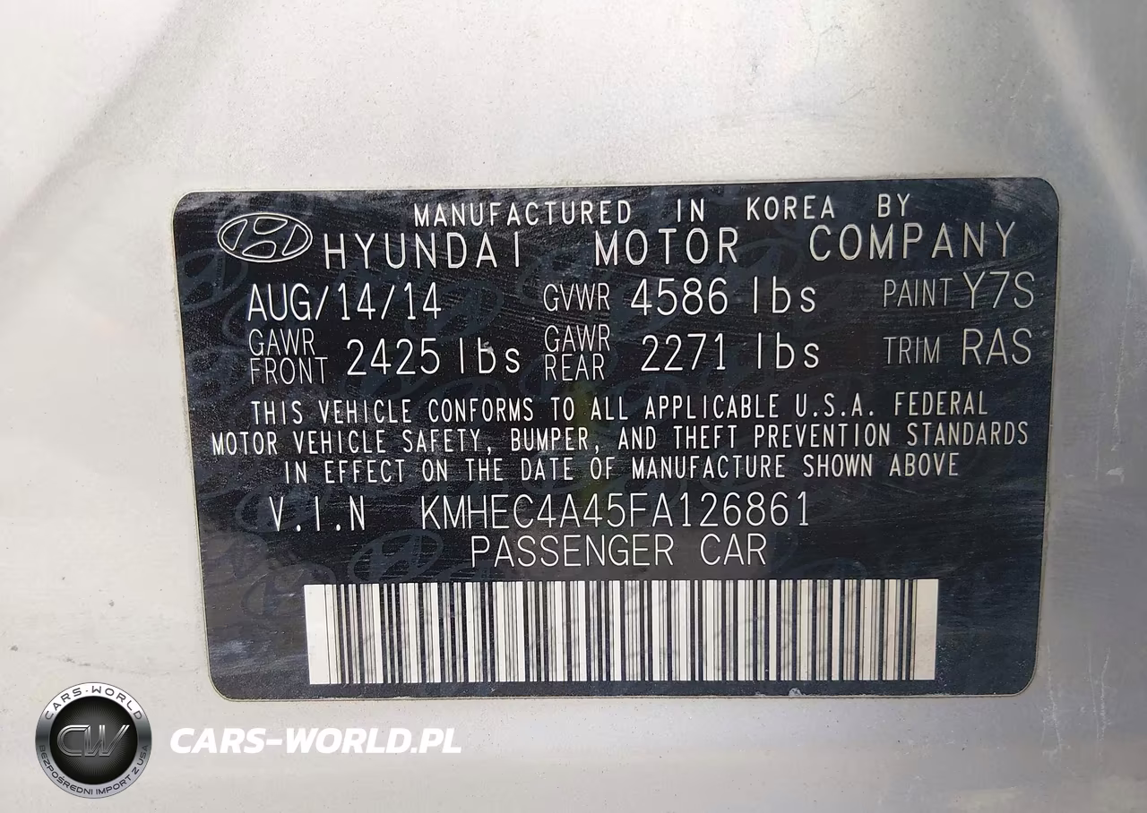 2015 Hyundai Sonata Hybrid VIN:KMHEC4A45FA126861 - 9