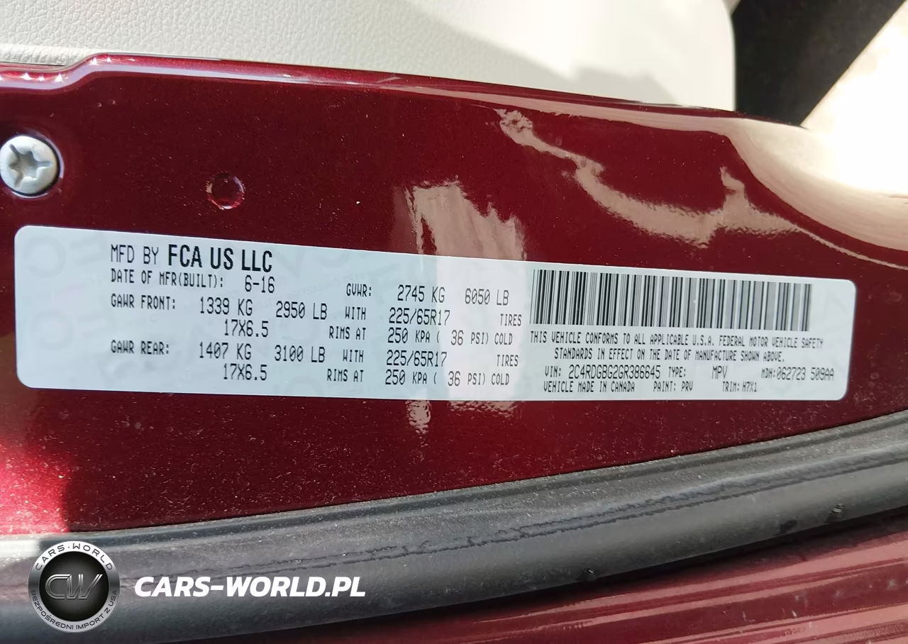 2016 Dodge Grand Caravan American Value Pkg VIN:2C4RDGBG2GR386645 - 9