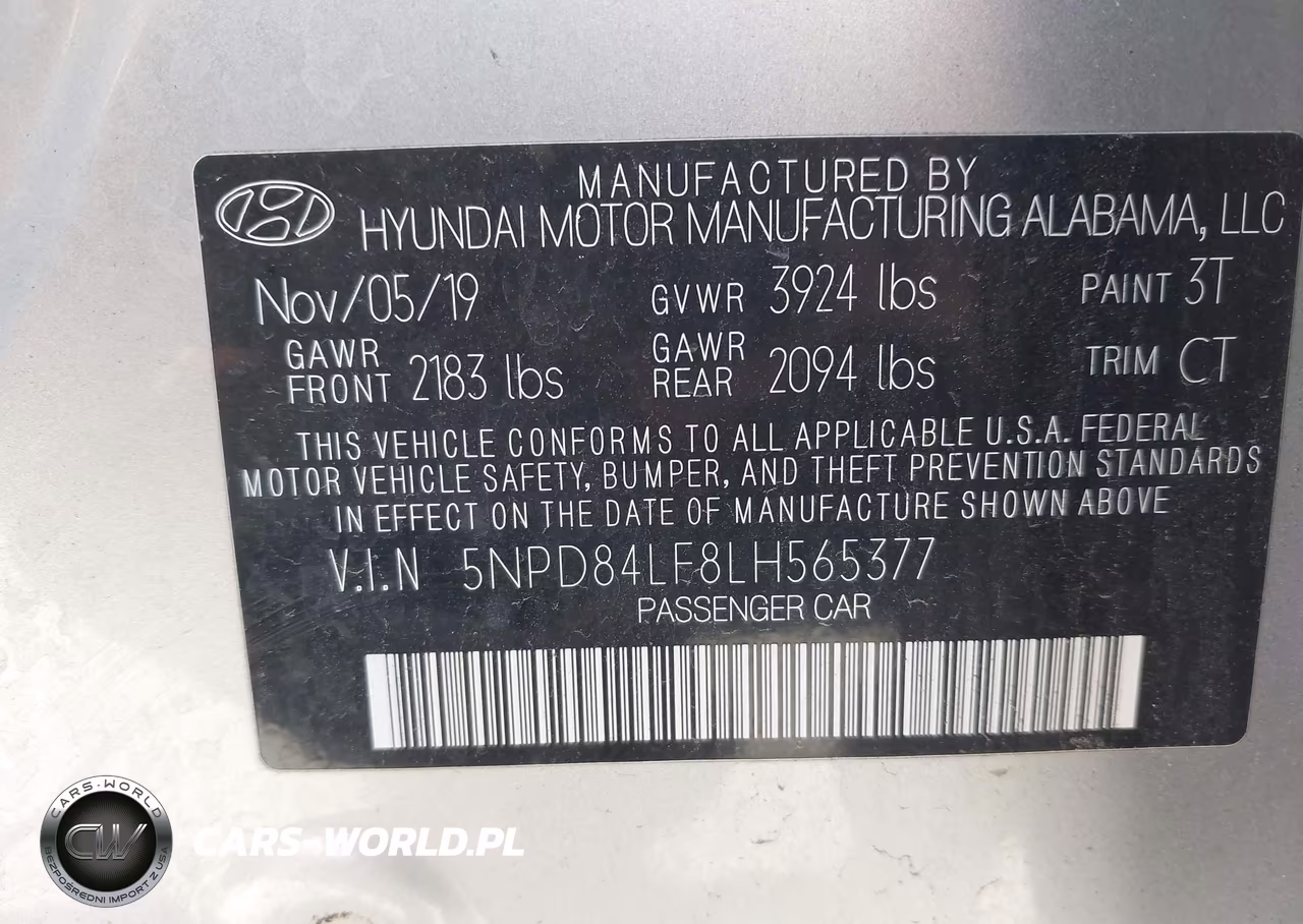 2020 Hyundai Elantra Sel VIN:5NPD84LF8LH565377 - 9