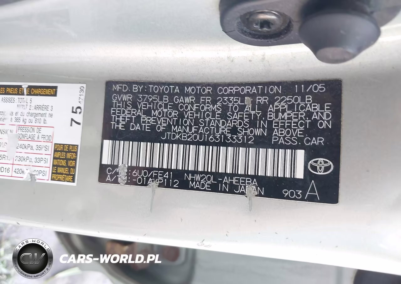 2006 Toyota Prius VIN:JTDKB20U163133312 - 9