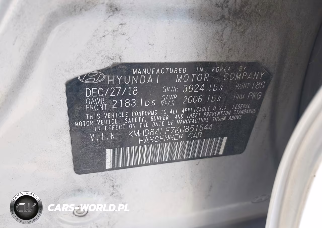 2019 Hyundai Elantra Value Edition VIN:KMHD84LF7KU851544 - 9