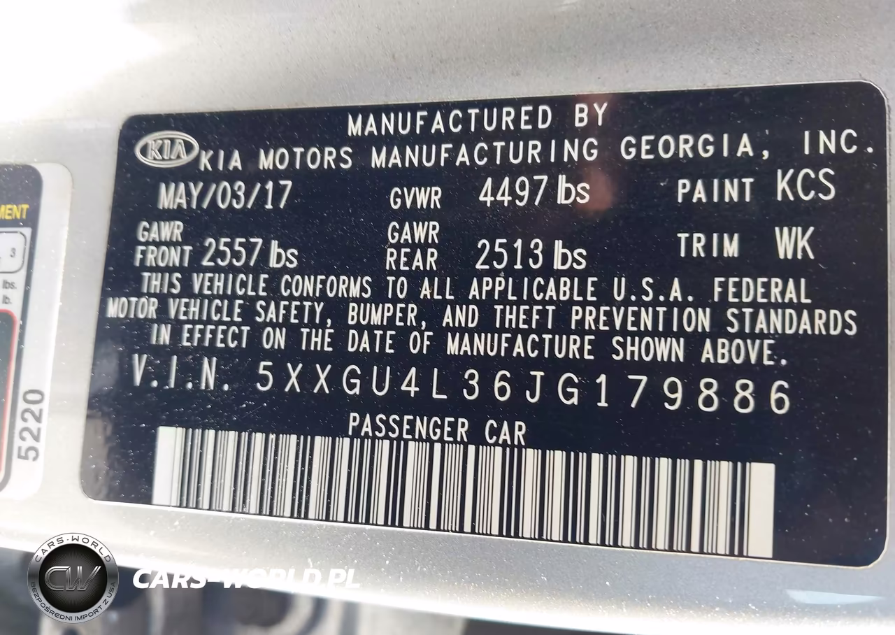2018 Kia Optima Ex VIN:5XXGU4L36JG179886 - 9