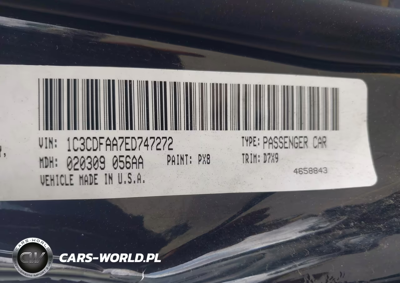 2014 Dodge Dart Se VIN:1C3CDFAA7ED747272 - 9