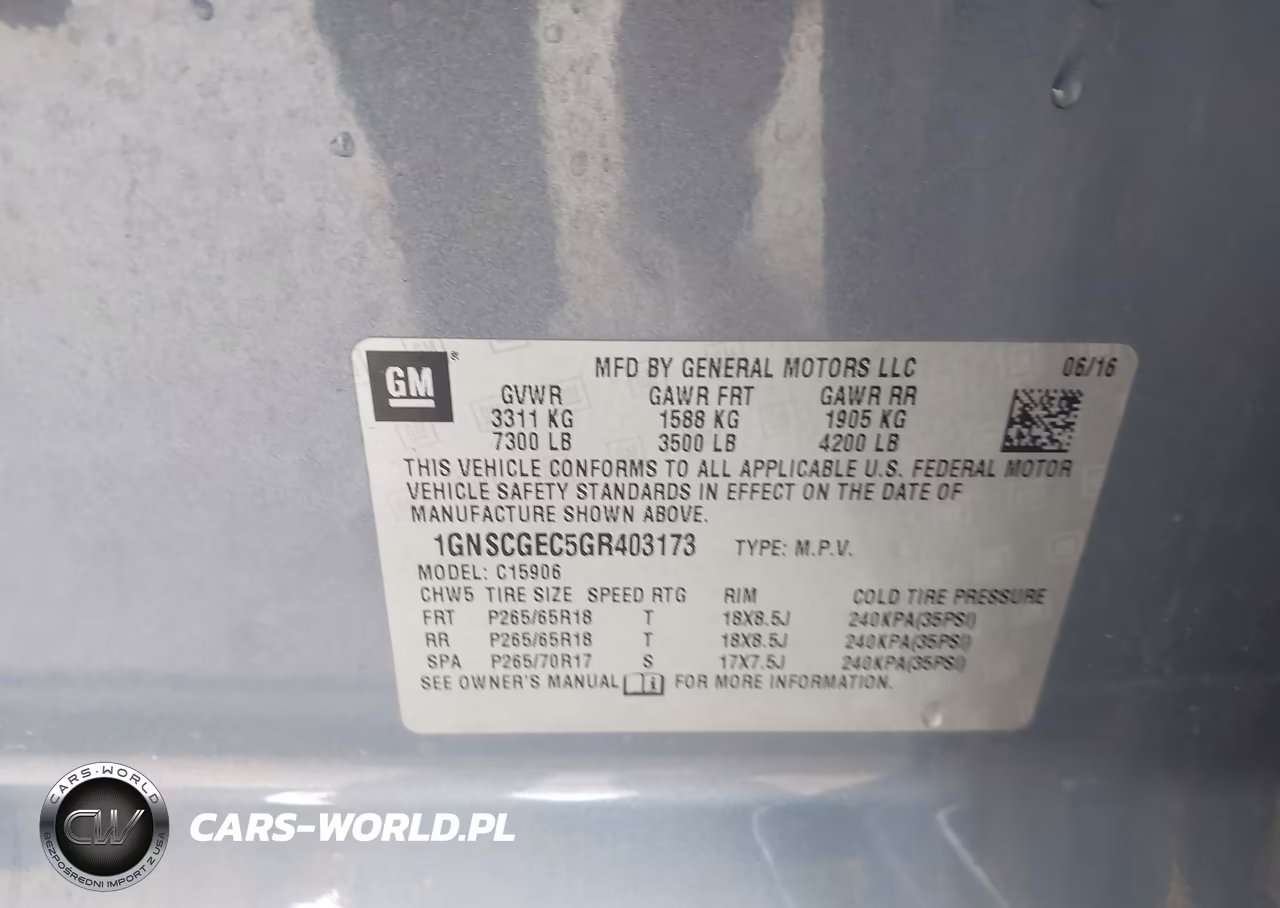 2016 Chevrolet Suburban Ls VIN:1GNSCGEC5GR403173 - 9