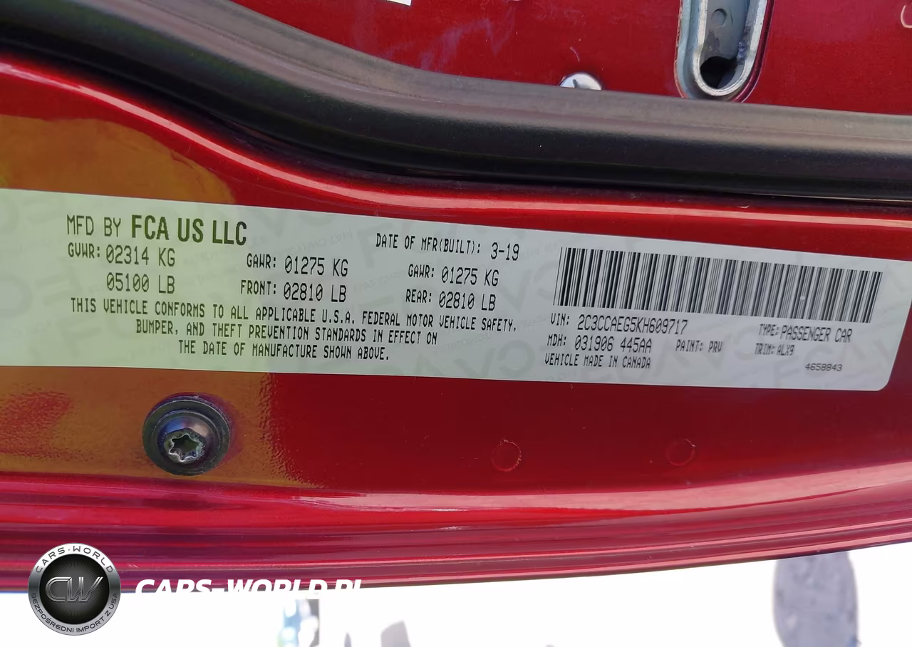 2019 Chrysler 300 Limited VIN:2C3CCAEG5KH609717 - 9