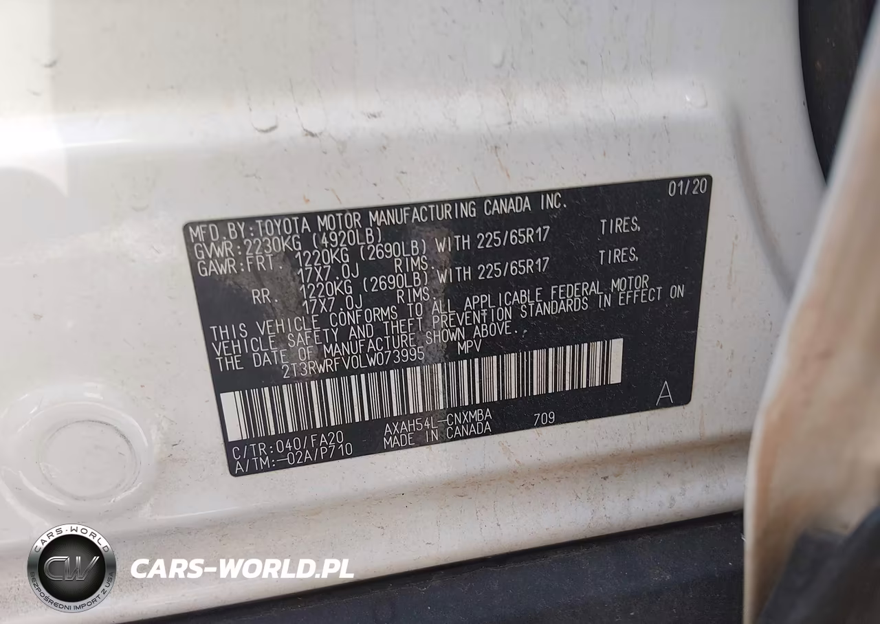 2020 Toyota Rav4 Hybrid Xle VIN:2T3RWRFV0LW073995 - 9