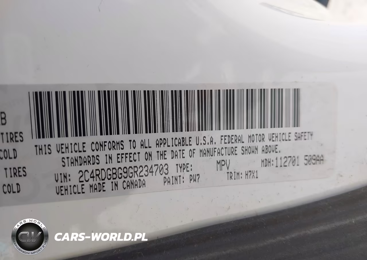 2016 Dodge Grand Caravan Se VIN:2C4RDGBG9GR234703 - 9