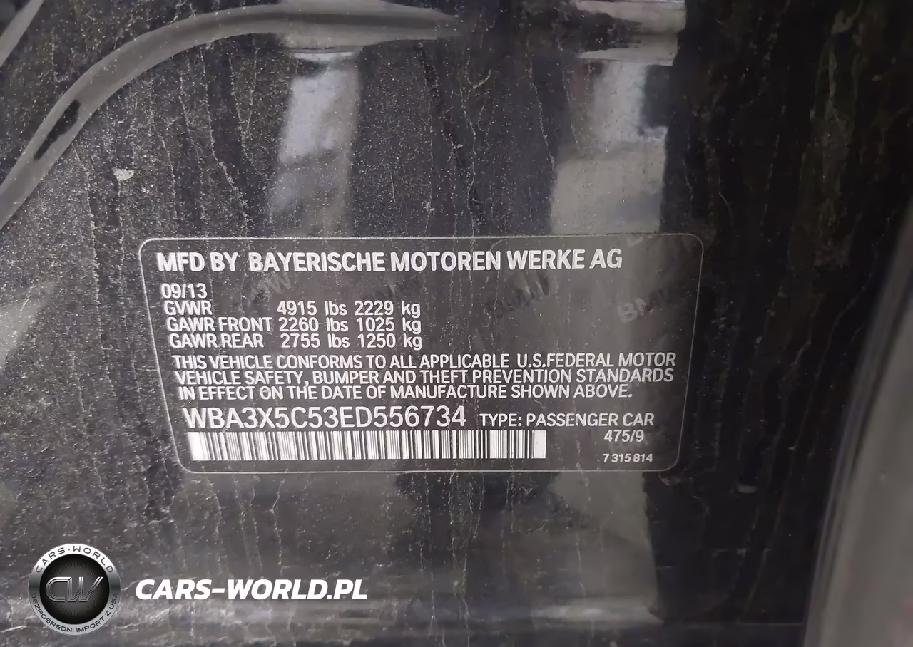 2014 BMW 328I Gran Turismo xDrive VIN:WBA3X5C53ED556734 - 9
