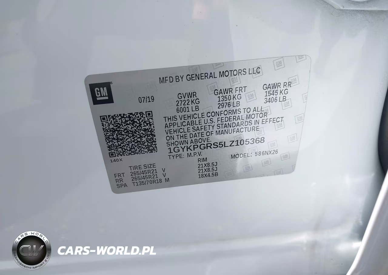 2020 Cadillac Xt6 Awd Sport VIN:1GYKPGRS5LZ105368 - 9