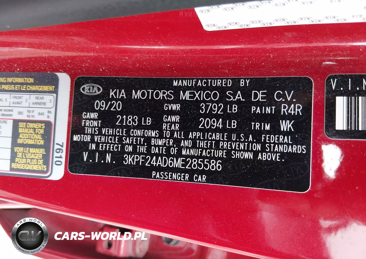 2021 Kia Forte Lxs VIN:3KPF24AD6ME285586 - 9