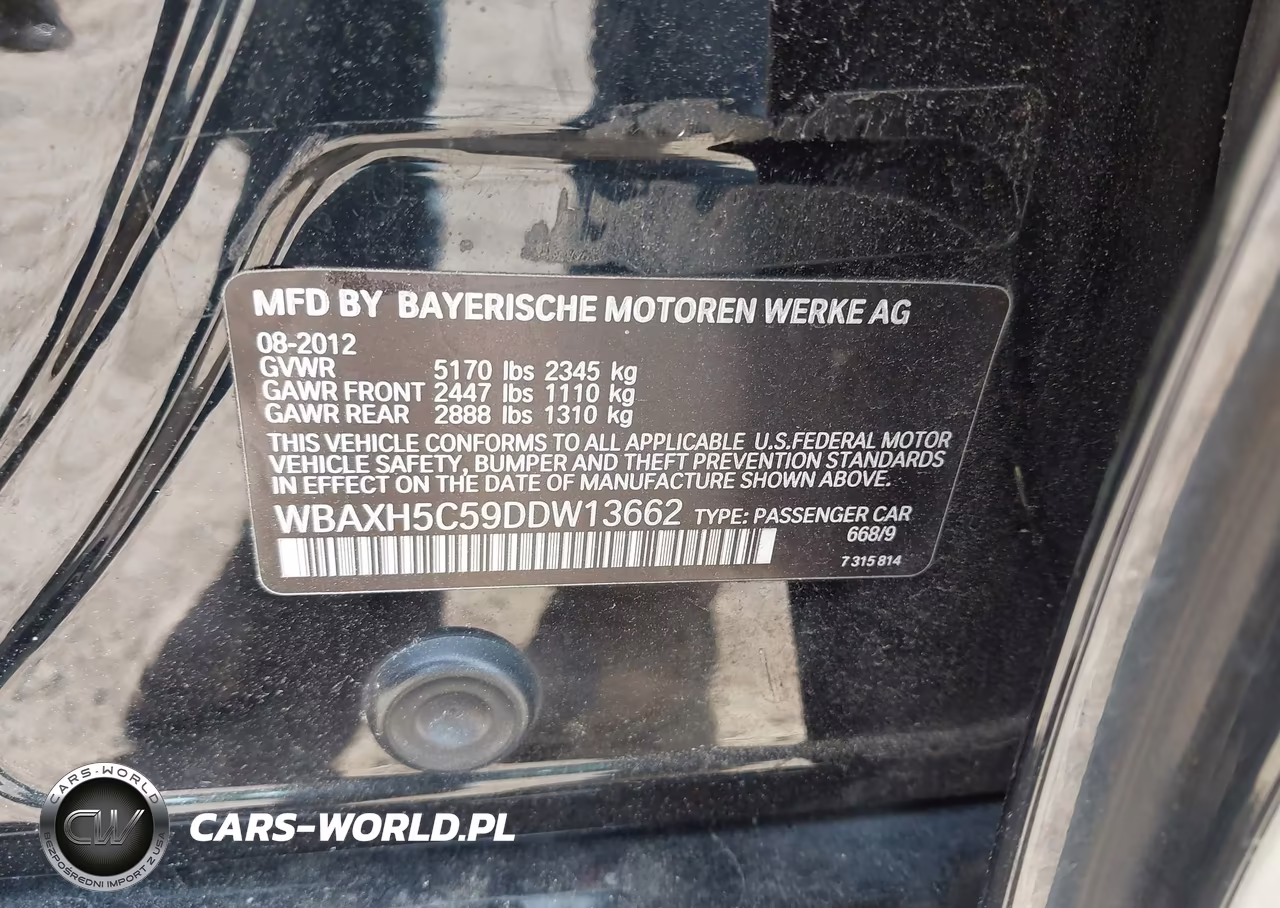 2013 BMW 528I xDrive VIN:WBAXH5C59DDW13662 - 9