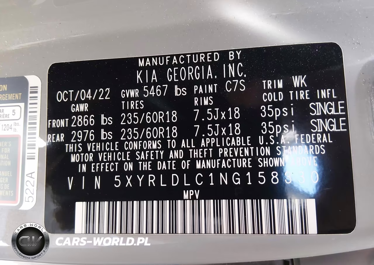 2022 Kia Sorento X-Line S VIN:5XYRLDLC1NG158330 - 9