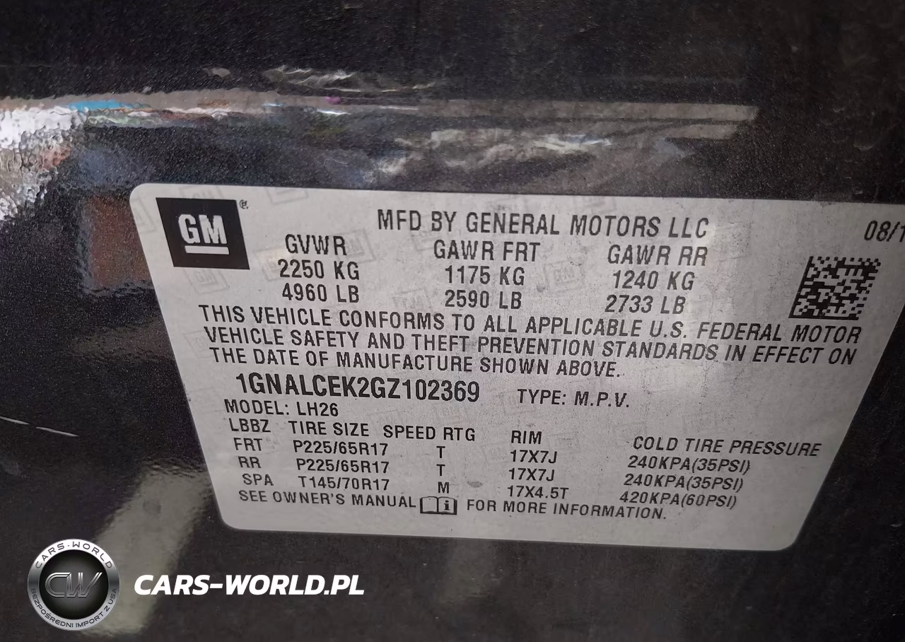 2016 Chevrolet Equinox Lt VIN:1GNALCEK2GZ102369 - 9