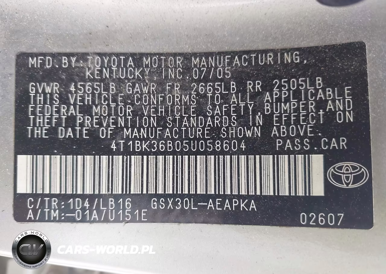 2005 Toyota Avalon Limited VIN:4T1BK36B05U058604 - 9