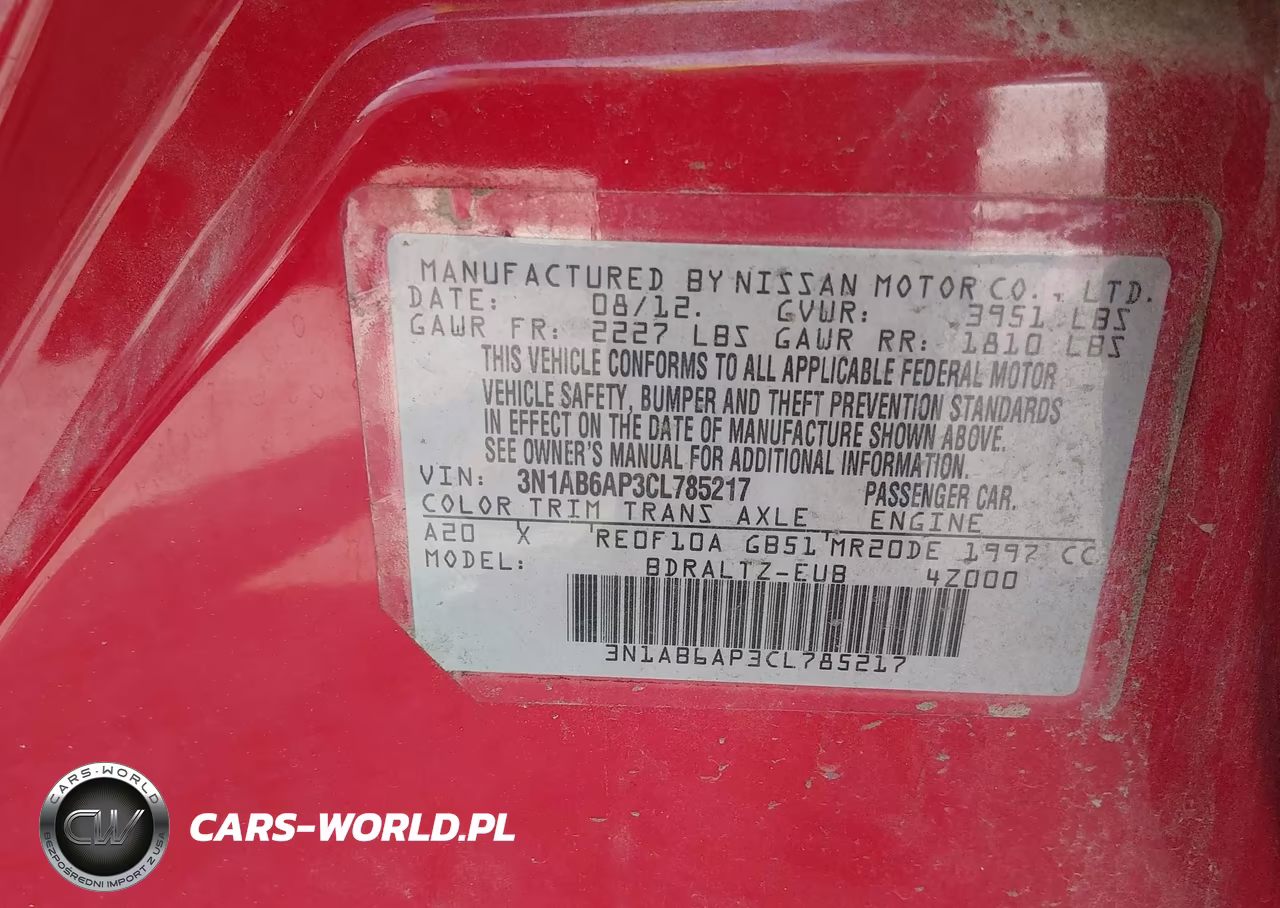 2012 Nissan Sentra 2.0 Sr VIN:3N1AB6AP3CL785217 - 9
