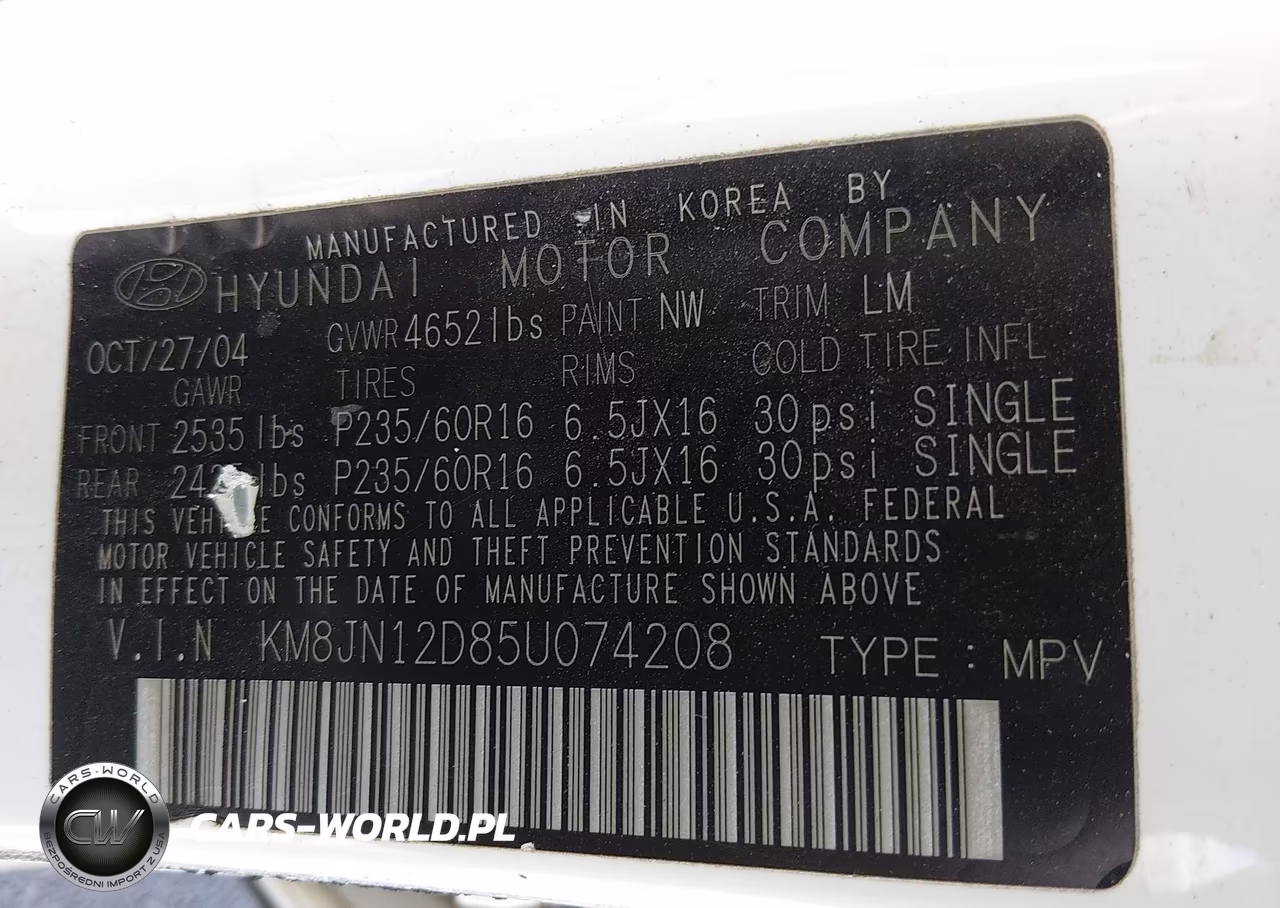 2005 Hyundai Tucson Gls-Lx VIN:KM8JN12D85U074208 - 9