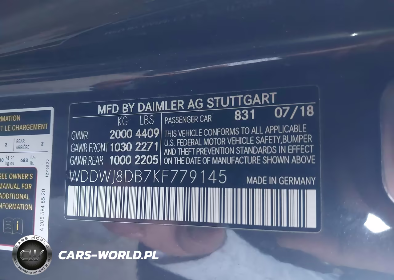 2019 Mercedes-Benz C 300 VIN:WDDWJ8DB7KF779145 - 9