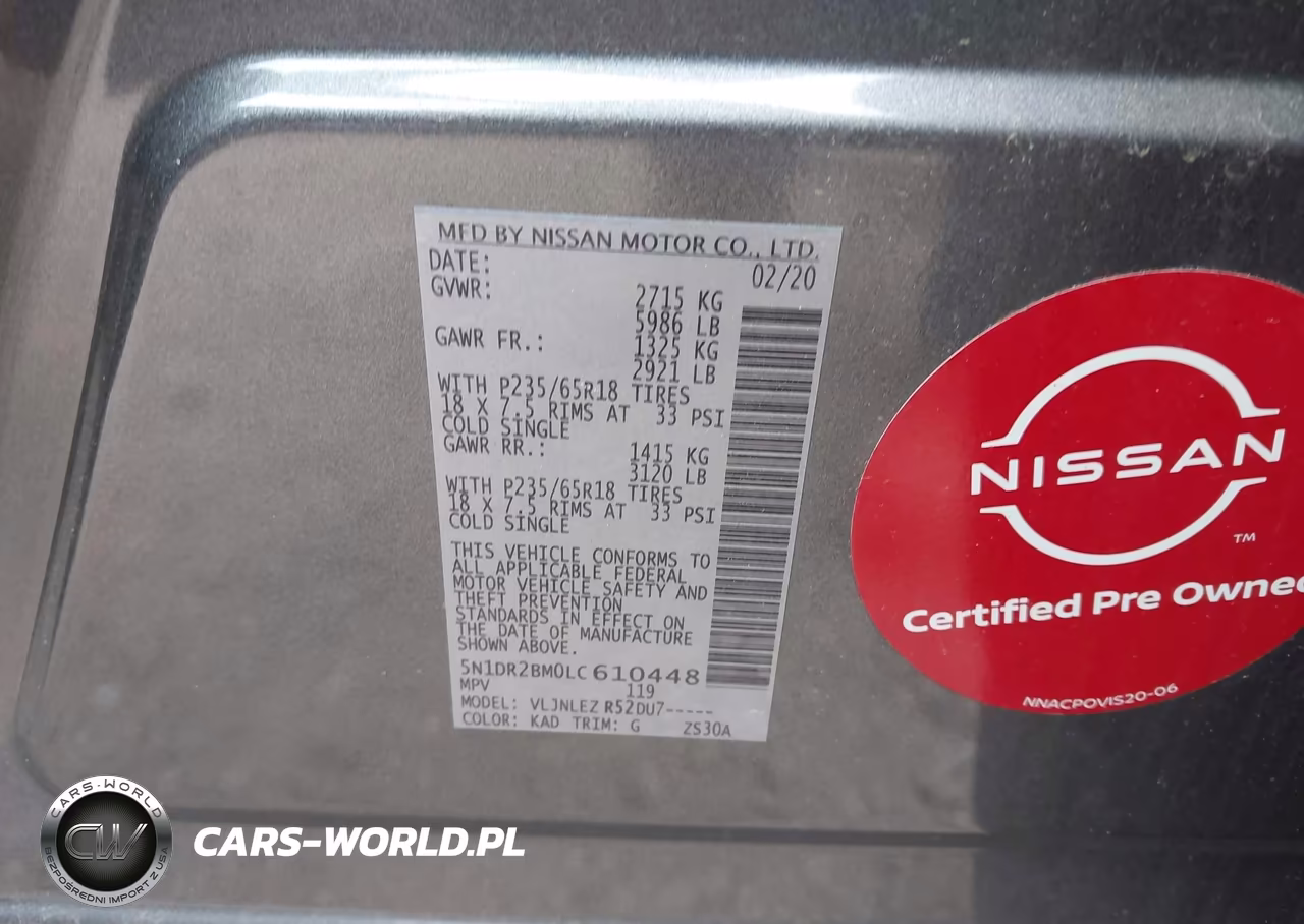 2020 Nissan Pathfinder Sv 4Wd VIN:5N1DR2BM0LC610448 - 9