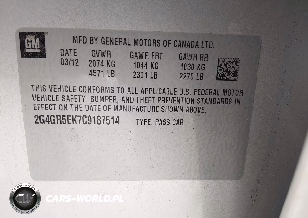 2012 Buick Regal VIN:2G4GR5EK7C9187514 - 9