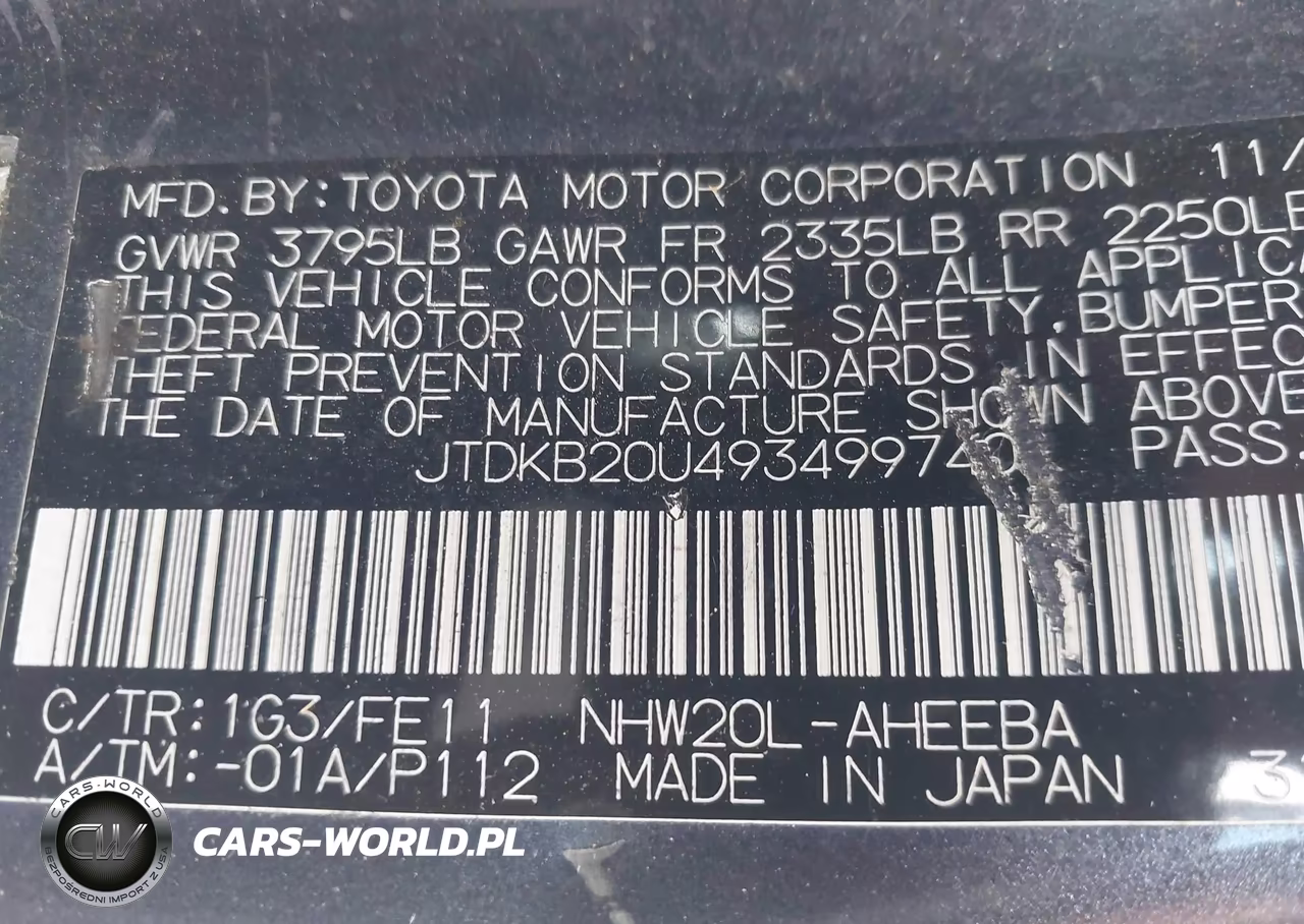 2009 Toyota Prius VIN:JTDKB20U493499740 - 9