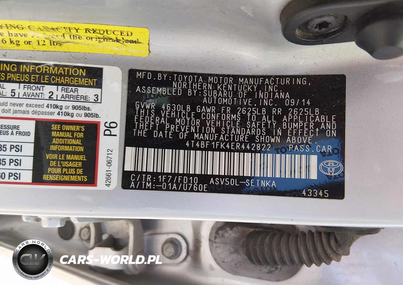2014 Toyota Camry Le VIN:4T4BF1FK4ER442822 - 9