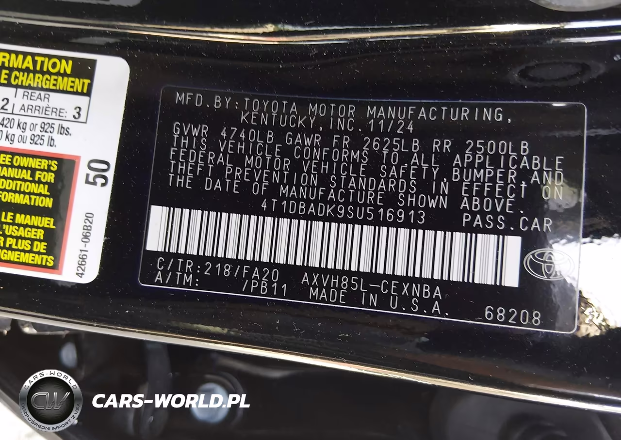 2025 Toyota Camry Le VIN:4T1DBADK9SU516913 - 9