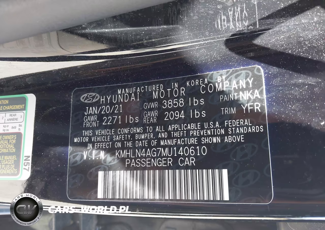 2021 Hyundai Elantra Sel VIN:KMHLN4AG7MU140610 - 9