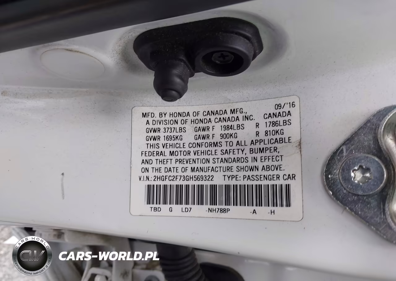 2016 Honda Civic Ex VIN:2HGFC2F73GH569322 - 9
