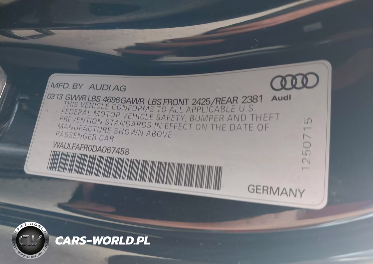 2013 Audi A5 2.0T Premium VIN:WAULFAFR0DA067458 - 9