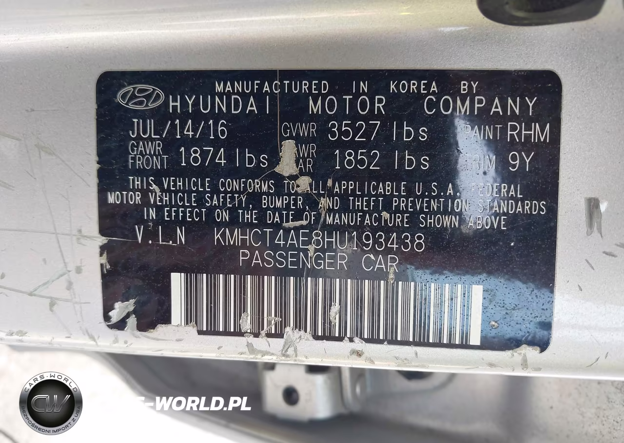 2017 Hyundai Accent Se VIN:KMHCT4AE8HU193438 - 9