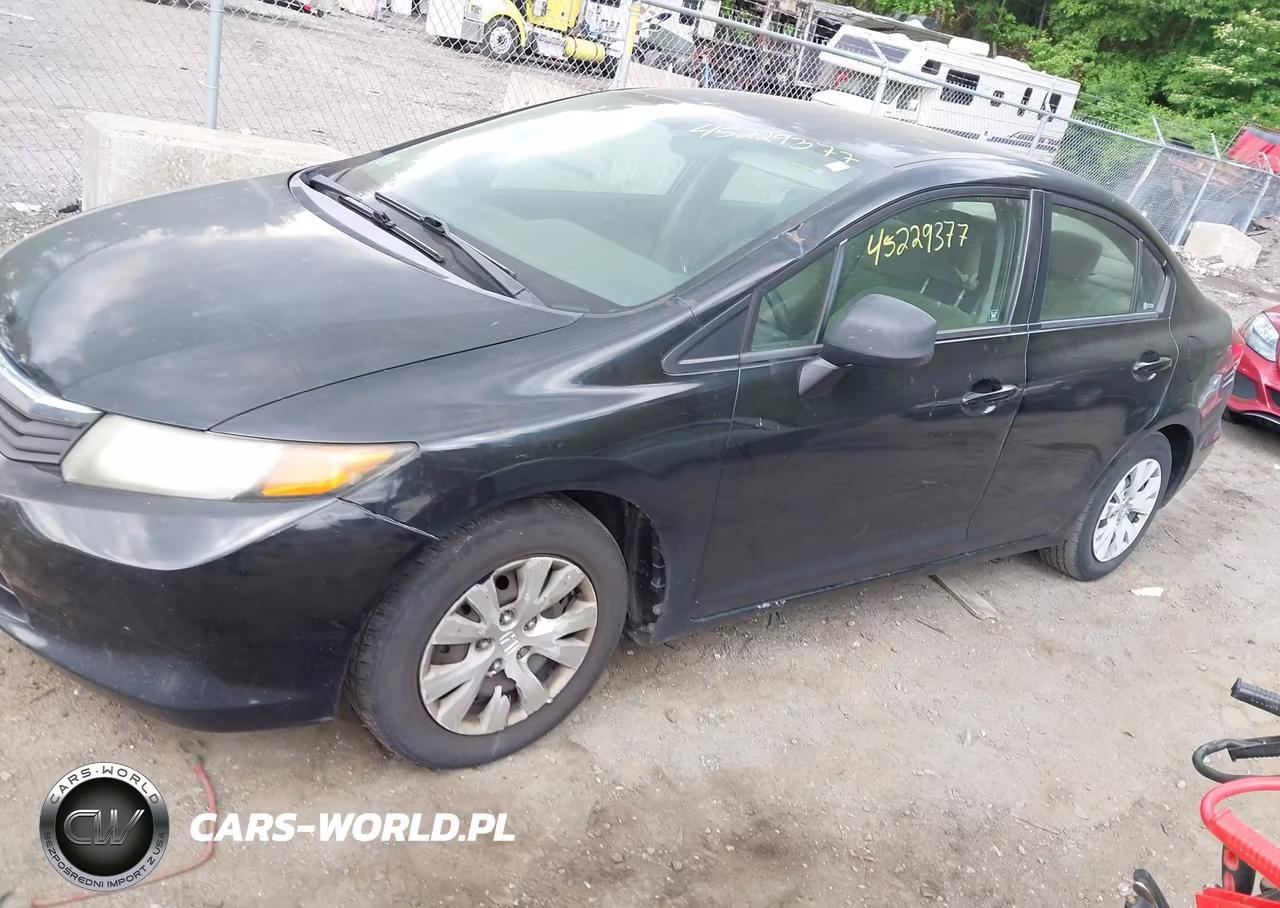2012 Honda Civic Lx VIN:2HGFB2F59CH555095 - 2