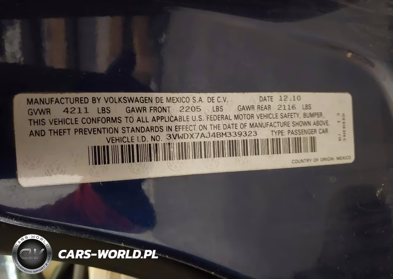 2011 Volkswagen Jetta 2.5L Se VIN:3VWDX7AJ4BM339323 - 9