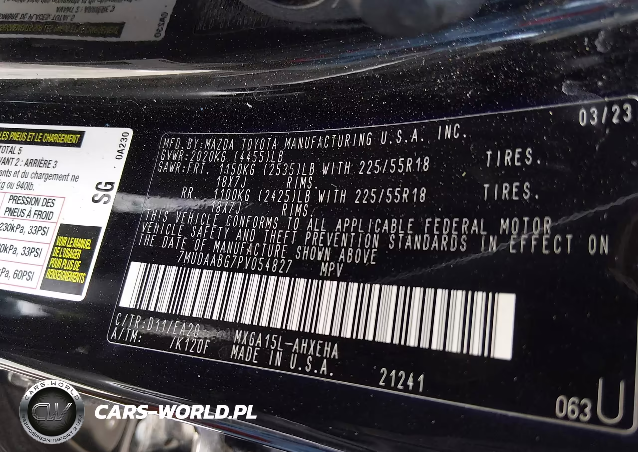 2023 Toyota Corolla Cross Xle VIN:7MUDAABG7PV054827 - 9