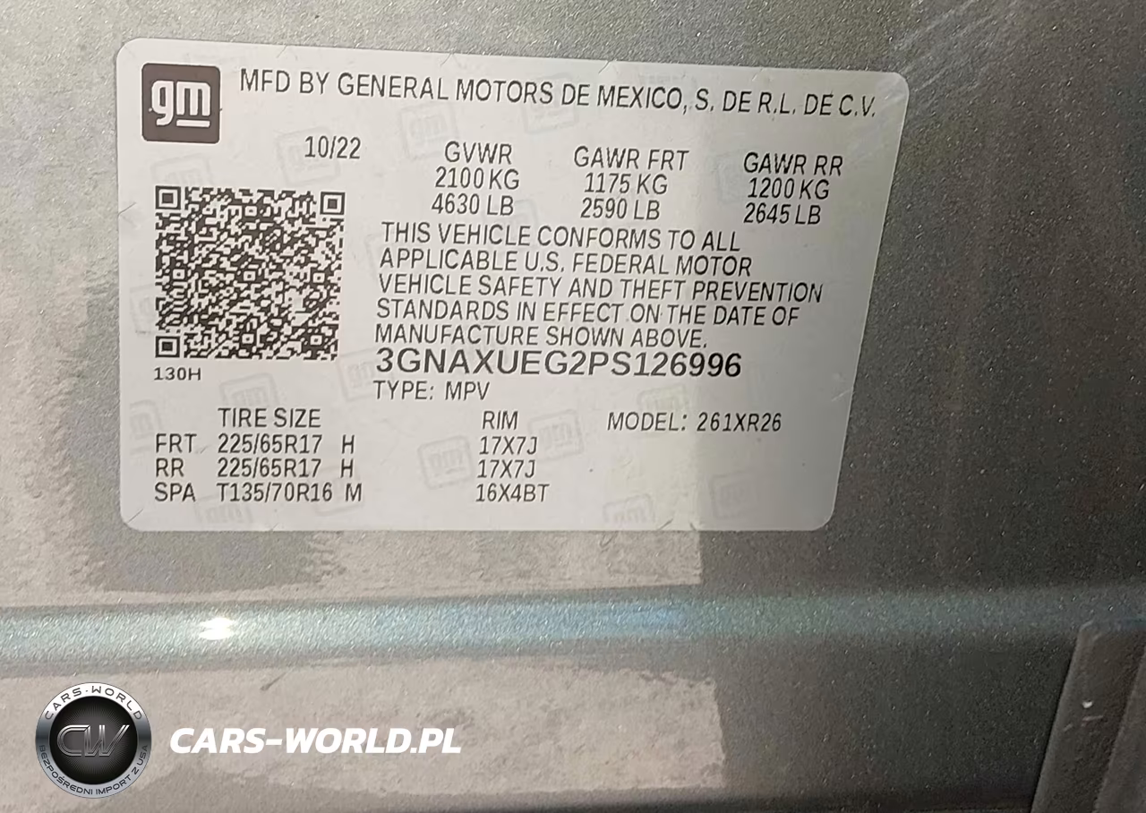 2023 Chevrolet Equinox Awd Lt VIN:3GNAXUEG2PS126996 - 9