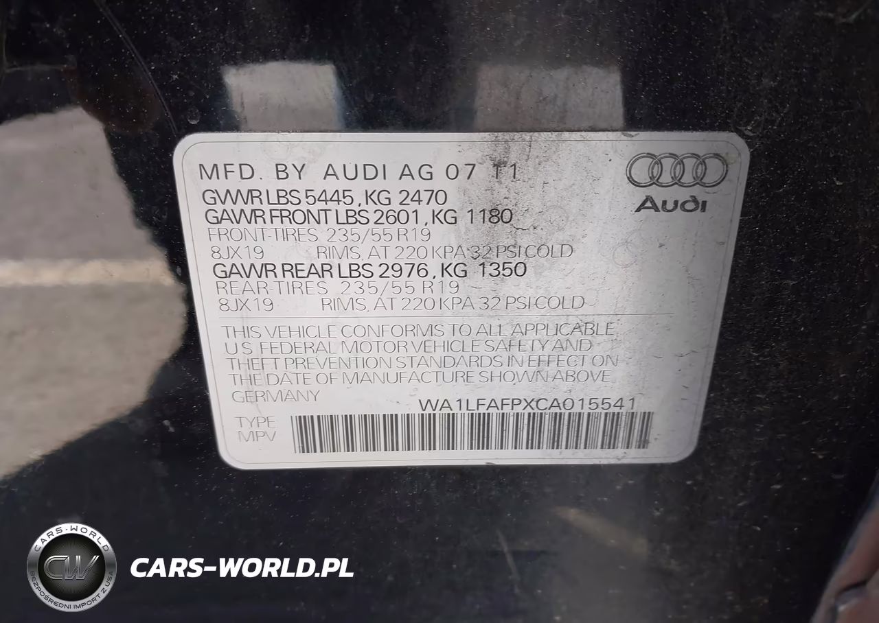 2012 Audi Q5 2.0T Premium VIN:WA1LFAFPXCA015541 - 9