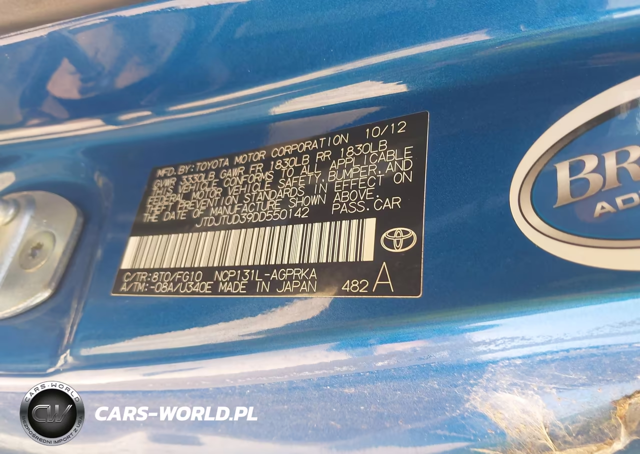 2013 Toyota Yaris L-Le VIN:JTDJTUD39DD550142 - 9
