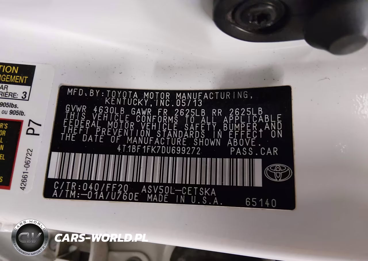2013 Toyota Camry Se VIN:4T1BF1FK7DU699272 - 9