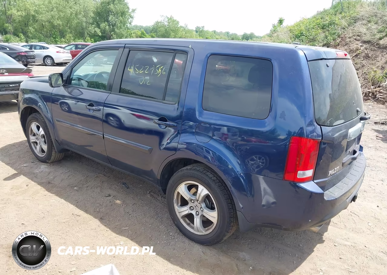 2013 Honda Pilot Ex-L VIN:5FNYF4H59DB012566 - 3
