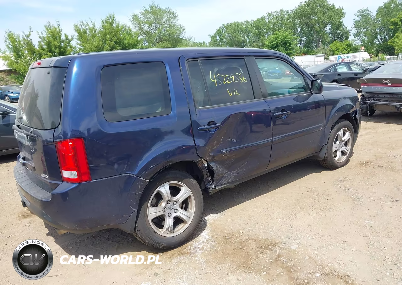 2013 Honda Pilot Ex-L VIN:5FNYF4H59DB012566 - 4